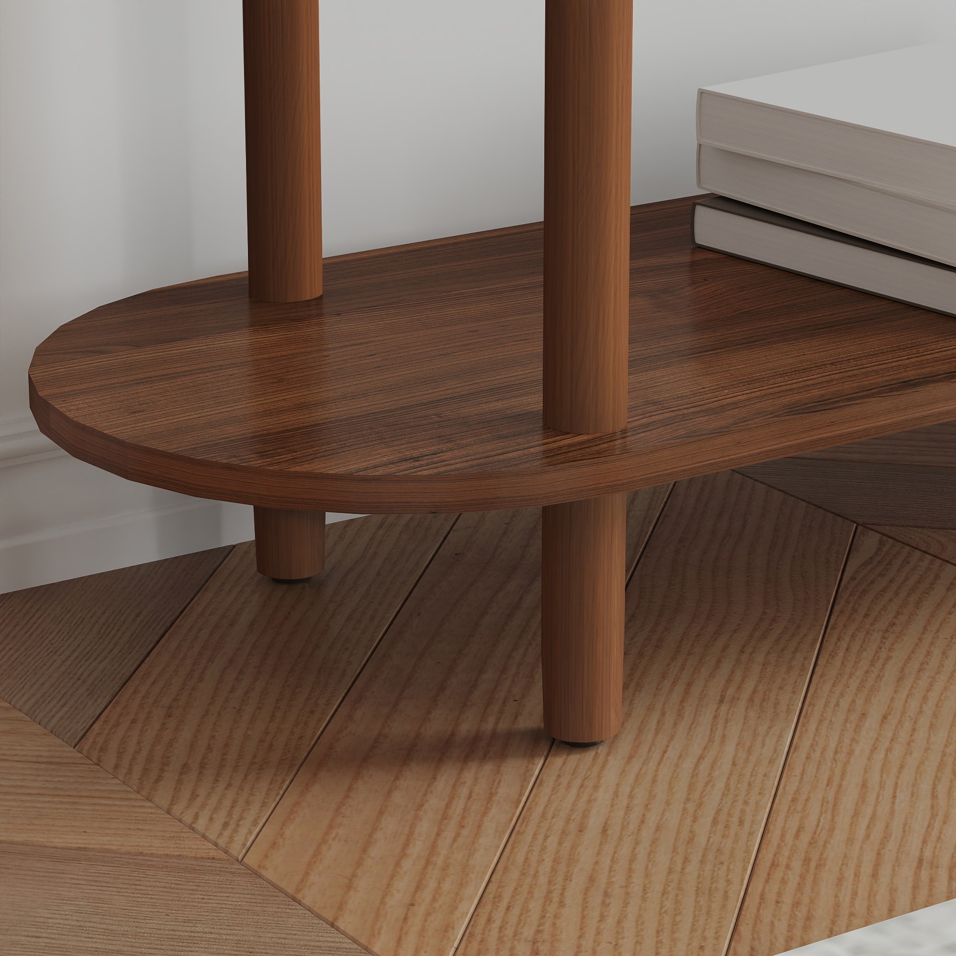 Fluted Console Table With Rolling Slatted Door, Narrow Entryway Table With Storage, Modern
Sofa Table For Behind Couch, Living Room_voghion.com